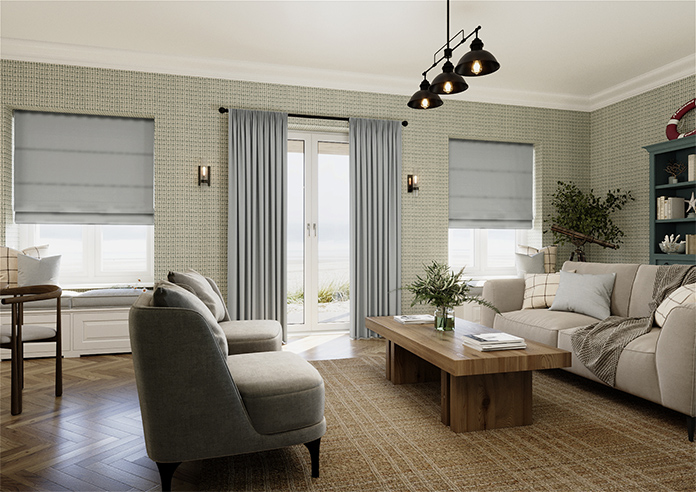 Kyoto Faux Silk, Silver - Made to Measure Curtains - Image 7